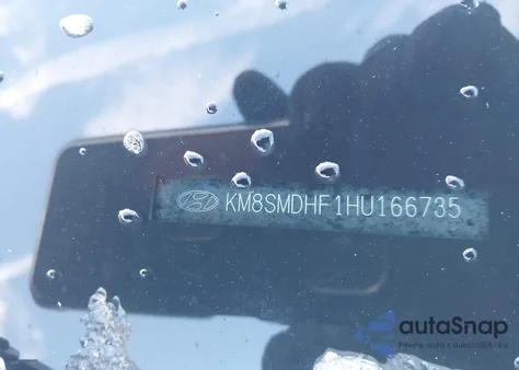 2017 Hyundai Santa Fe Se from USA, damaged, VIN KM8SMDHF1HU166735